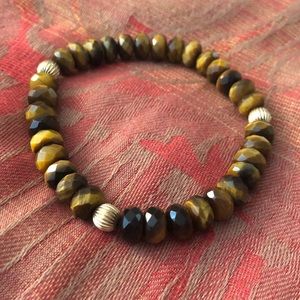 Tiger’s Eye Gemstone Beaded Bracelet